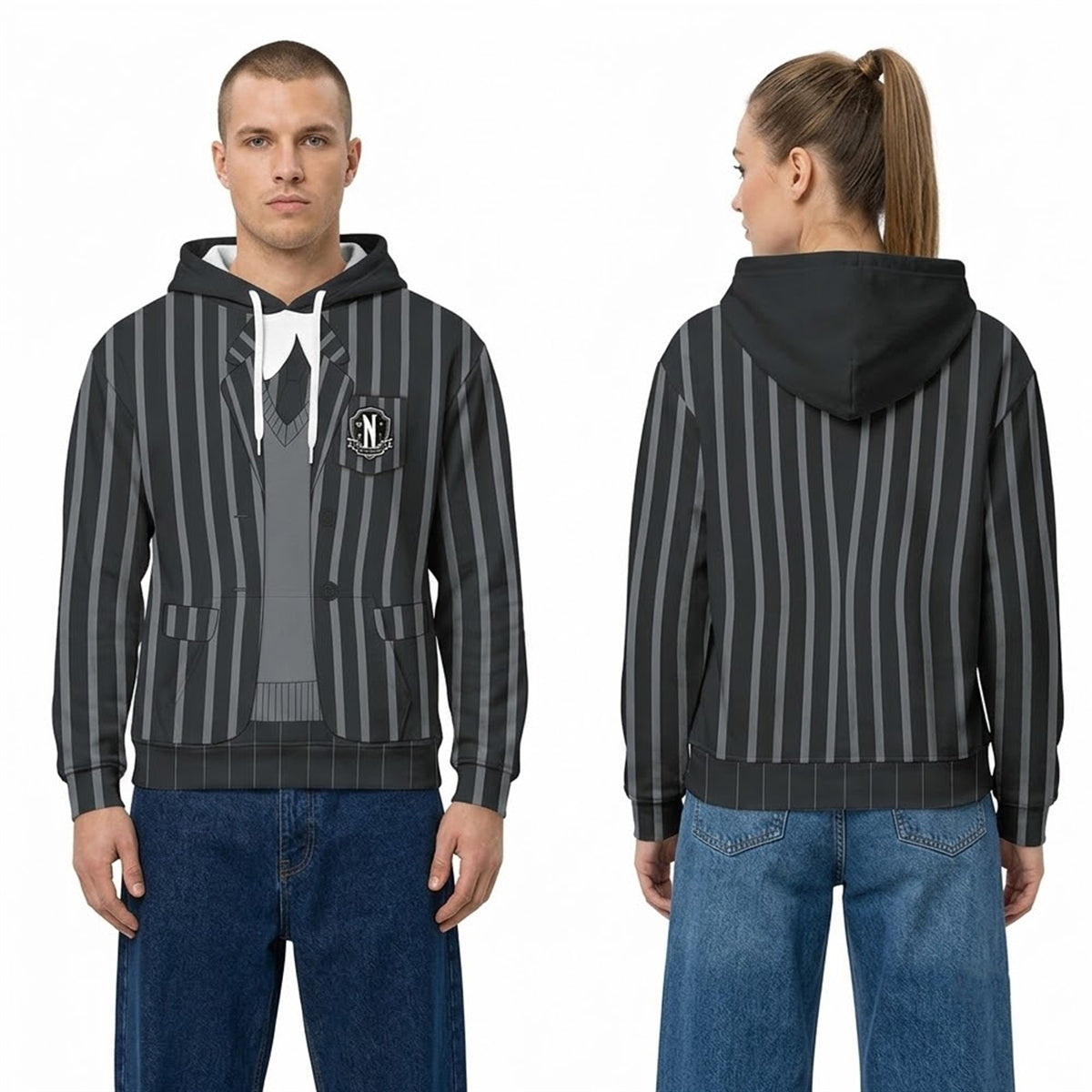 2026 Wednesday Addams Nevermore Academy Cosplay Hoodie