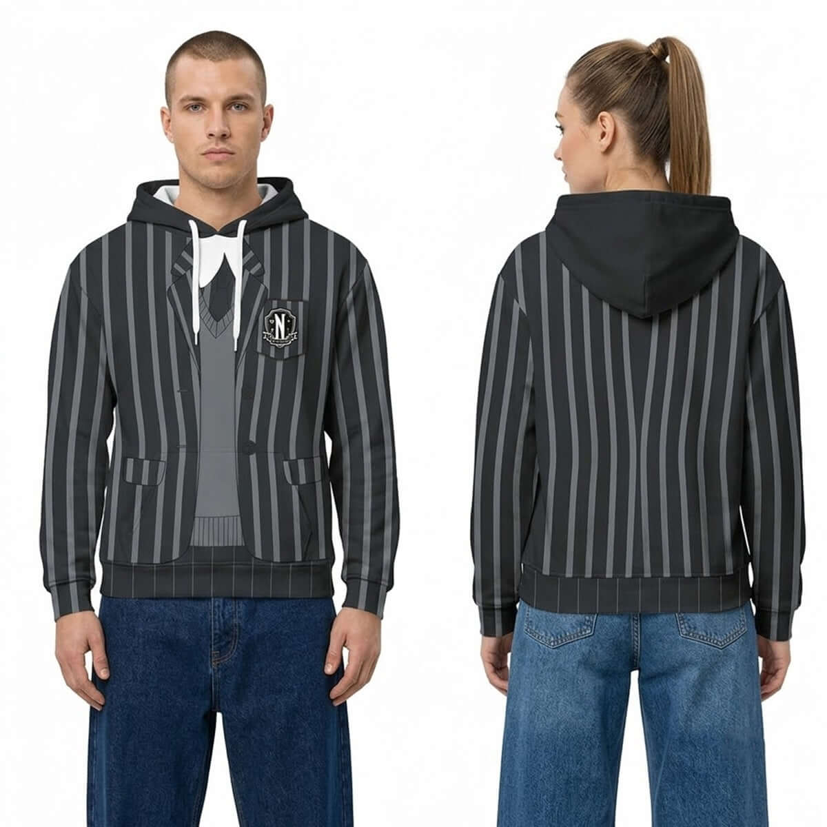 2026 Wednesday Addams Nevermore Academy Cosplay Hoodie