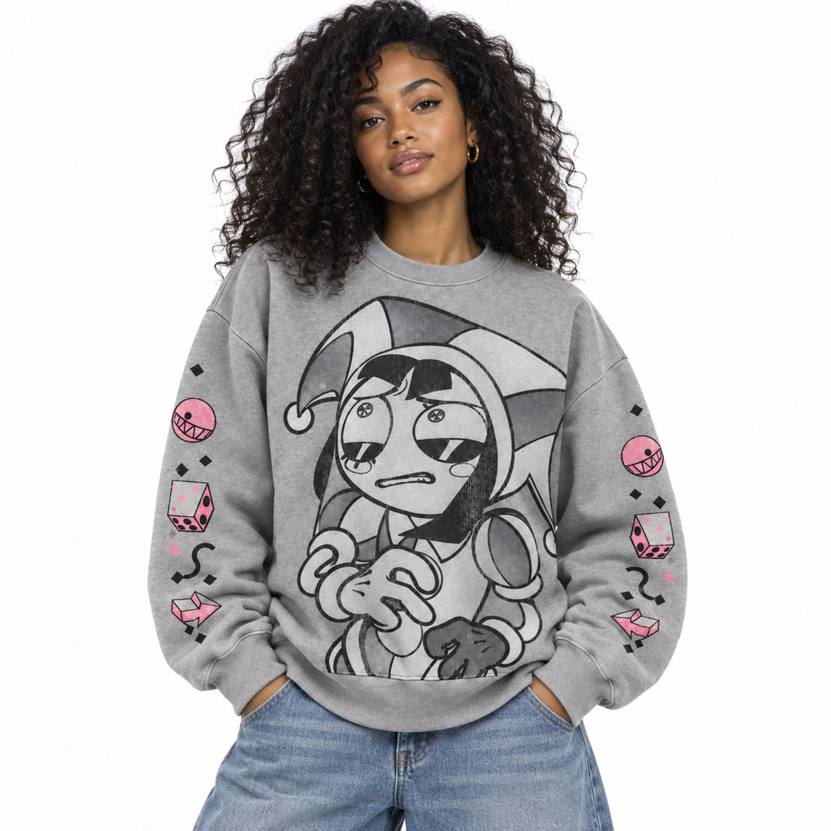 Drake Wears Pomni Amazing Digital Circus Sweatshirt