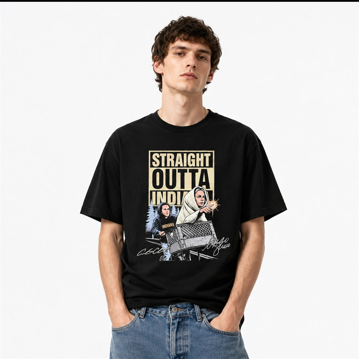 Sophie Cunningham Caitlin Clark Straight Outta Indiana Shirt