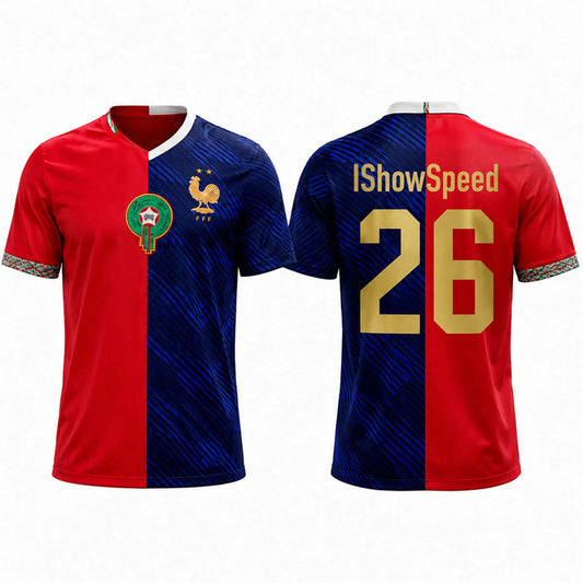 IShowSpeed Morocco x France 2026 World Cup Mashup Jersey