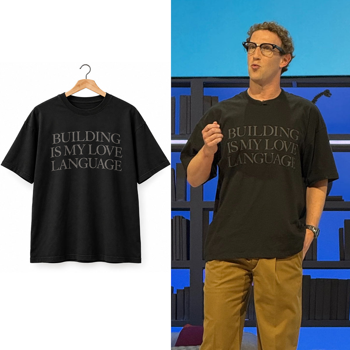 Mark Zuckerberg Building Is My Love Language Shirt