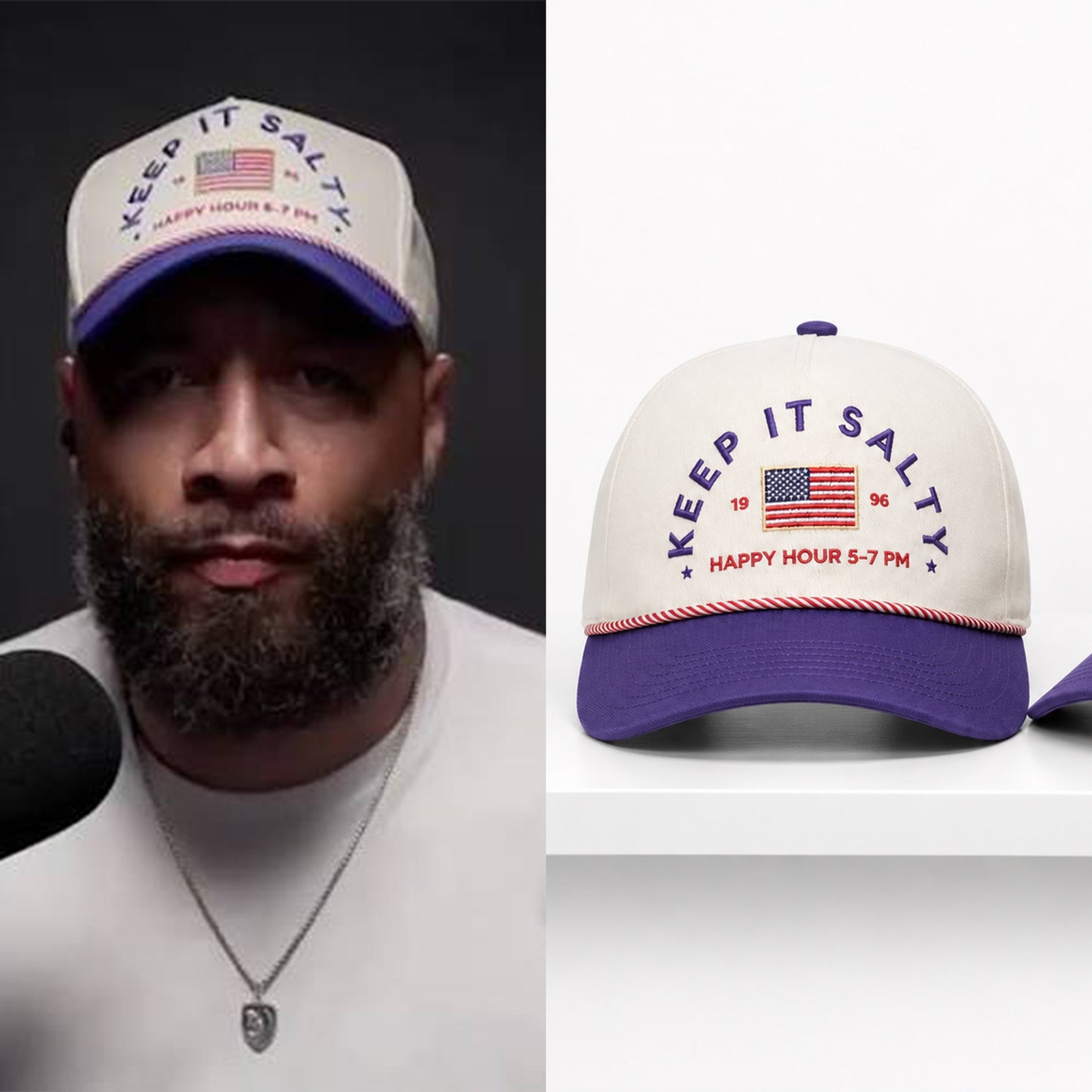 Royce White Keep It Salty Happy Hour 5-7 PM Hat